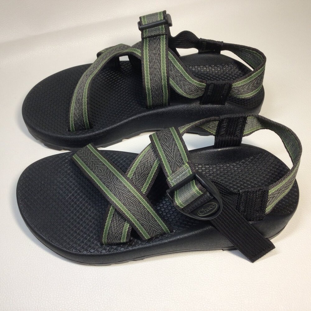 Chaco Sandals Z1 Vibram Sole Adjustable Strap Green Mens Size 7 NEW